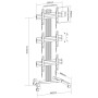 Supporto a Pavimento per 3 TV LCD/LED 32-55'' per Video Wall
