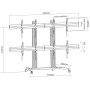 Supporto a Pavimento per 4 TV LCD/LED 32-55'' per Video Wall