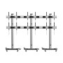 Supporto a Pavimento per 6 TV LCD/LED 22-55'' per Video Wall