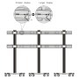 Supporto a Pavimento per 6 TV LCD/LED 22-55'' per Video Wall