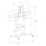 Supporto a Pavimento per TV con Altezza Regolabile per TV da 52'' a 110''