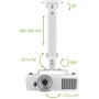 Supporto a Soffitto per Proiettori Estensione 380-580 mm Silver