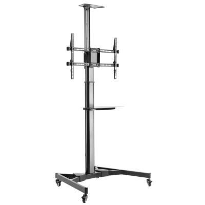 Supporto da Pavimento con Mensola TV/LED/LCD 37''-70'' Nero