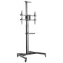 Supporto da Pavimento con Mensola TV/LED/LCD 37''-70'' Nero