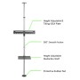 Supporto da Pavimento a Soffitto per TV LCD/LED/Plasma 37-70''