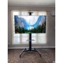 Supporto da Pavimento con Mensola TV/LED/LCD 37''-70'' Nero