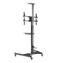 Supporto da Pavimento con Mensola TV/LED/LCD 37''-70'' Nero