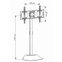 Supporto da Pavimento Girevole con Staffa per TV LCD/LED/Plasma 32-70''