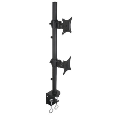 Supporto da Scrivania per 2 Monitor 13-27'' con Morsetto