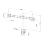 Supporto da scrivania per 2 Monitor 13-27'' con morsetto