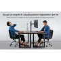 Supporto da scrivania per 2 Monitor 13-27'' con morsetto