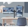 Supporto da scrivania per 2 Monitor 13-27'' con morsetto