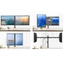 Supporto da scrivania per 2 Monitor 13-27'' con morsetto