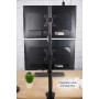 Supporto da Scrivania per 2 Monitor 13-27'' con Morsetto