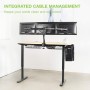 Supporto da scrivania per 3 Monitor 13-24'' con morsetto