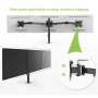 Supporto da scrivania per 3 Monitor 13-24'' con morsetto