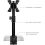 Supporto da Scrivania per Monitor 13-30'' Braccio Corto Inclinabile