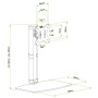 Supporto da Tavolo Stand per Monitor 17-27'' con Base
