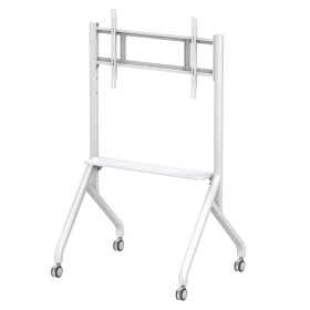 Supporto Mobile da Pavimento Multifunzione per TV LCD/LED/Plasma 55-86'' Bianco