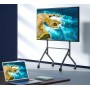 Supporto Mobile da Pavimento Multifunzione per TV LCD/LED/Plasma 65-100'' Nero