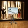 Supporto mobile da pavimento per TV LED/LCD 32-70'' con mensola