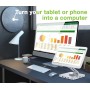 Supporto per Tablet Hub Docking Station USB-C&trade 8 in 1