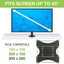 Supporto Universale da Tavolo per TV LED/LCD 23-43'' Nero