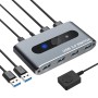 Switch KVM USB 3.0 per 2 PC in 4 out