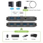 Switch KVM USB 3.0 per 2 PC in 4 out