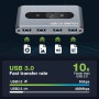 Switch KVM USB 3.0 per 2 PC in 4 out