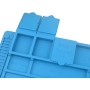 Tappeto da Saldatura e Riparazione Antistatico Antiscivolo Magnetico 45 x 30 cm in Silicone Blu
