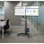 Trolley da Pavimento con Mensola e Porta PC per 2 TV LCD/LED/Plasma 13-32''