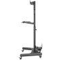 Trolley da Pavimento con Mensola e Porta PC per 2 TV LCD/LED/Plasma 13-32''