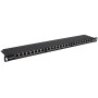 Pannello Patch 24 posti 19'' 0.5U Cat6 FTP Nero