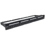 Pannello Patch Modulare 24 Porte Slim 1U Nero
