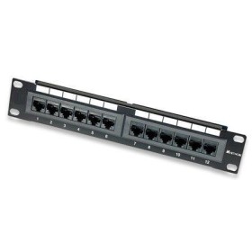 Pannello Patch per Rack 10'' 12 Porte UTP Cat.6 1HE