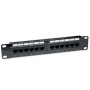 Pannello Patch per rack 10'' 12p UTP Cat.6A