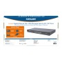 Switch 16 Porte Gigabit Ethernet PoE+ Web Managed con 2 Porte SFP