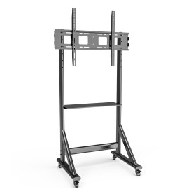 Supporto da Pavimento TV LCD/LED 55-100'' Altezza Regolabile con Mensola