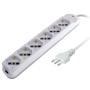 Presa Multipla a 6 Posti Italiana Bipasso/Schuko Spina 16A