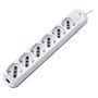 Presa Multipla a 6 Posti Italiana Bipasso/Schuko Spina 16A
