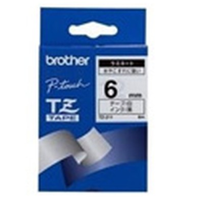 BROTHER NASTRO LAMINATO DA 6 MM (8 M) NERO/BIANCO