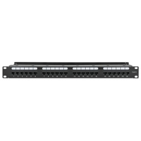 Pannello Patch UTP 24 Posti RJ45 Cat.6 con Barra Gestione Cavi