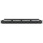 Pannello Patch UTP 24 Posti RJ45 Cat.6 con Barra Gestione Cavi