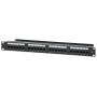 Pannello Patch UTP 24 Posti RJ45 Cat.6 con Barra Gestione Cavi