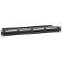 Pannello Patch UTP 24 Posti RJ45 Cat.6 con Barra Gestione Cavi