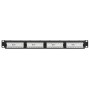 Pannello Patch UTP 24 Posti RJ45 Cat.6 con Barra Gestione Cavi