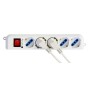 Multipresa 5 Posti Italiana Bipasso / Schuko Cavo 3m