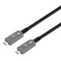Cavo Ottico Attivo Dati e Video USB 3.2 Gen 2 USB-C&trade M/M Fibra Ottica 4K 7,5 m