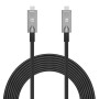 Cavo Ottico Attivo Dati e Video USB 3.2 Gen 2 USB-C&trade M/M Fibra Ottica 4K 7,5 m